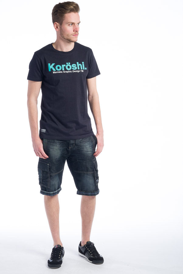 Camiseta básica estampada logo koroshi hombre