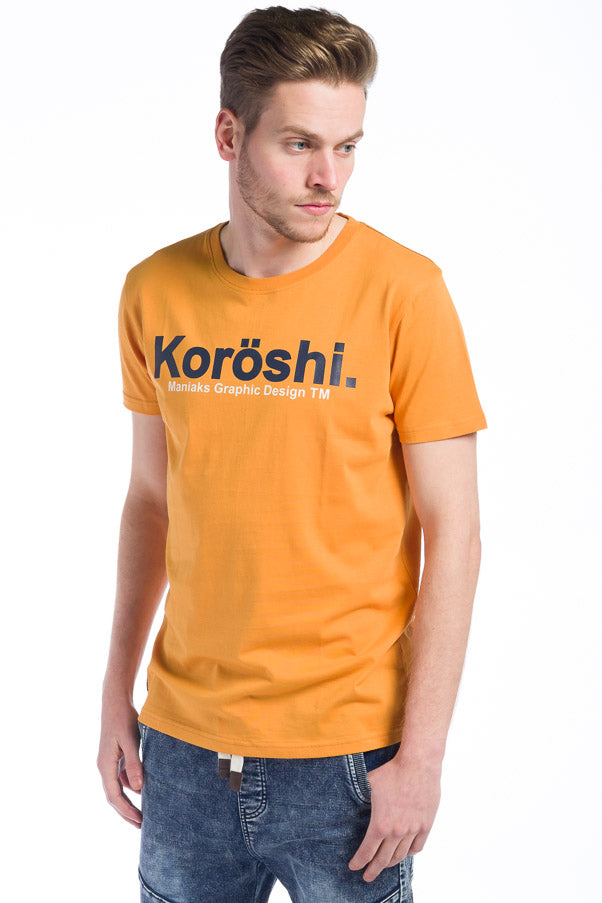 Camiseta básica estampada logo koroshi hombre