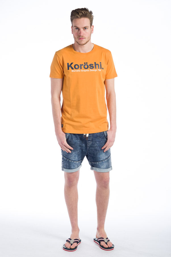 Camiseta básica estampada logo koroshi hombre