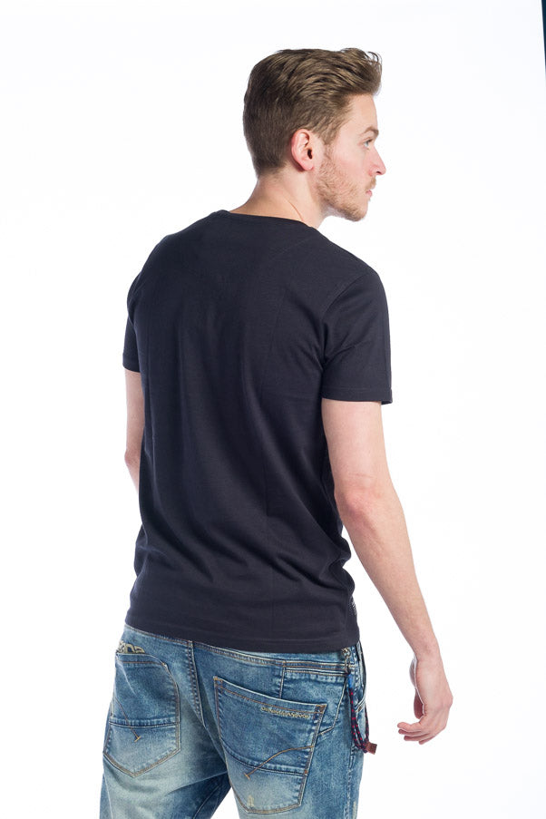 Camiseta manga corta hombre estampado maniaks cuello redondo