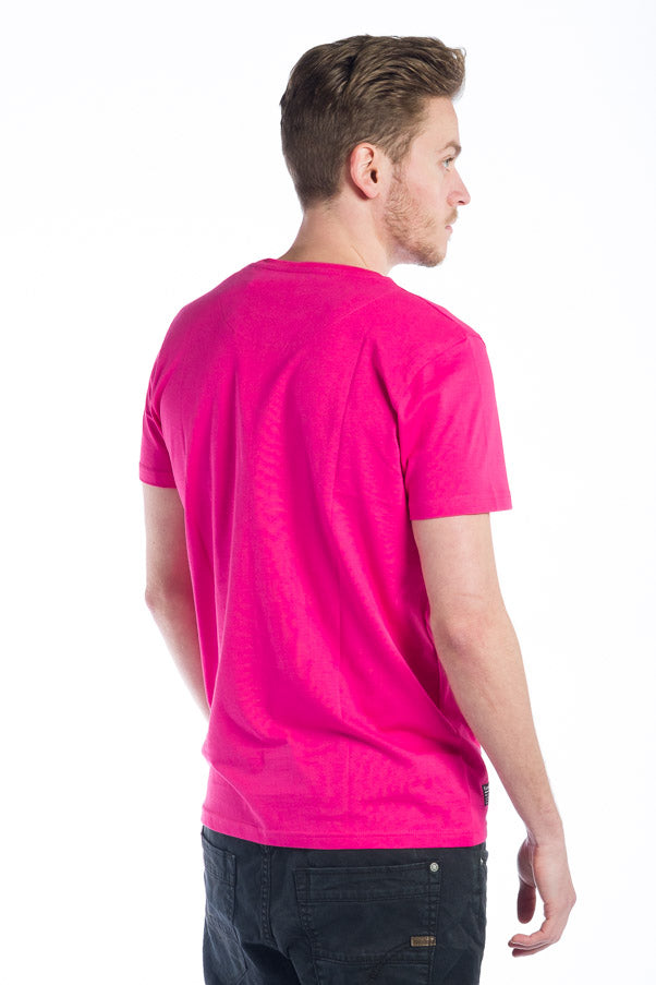 Camiseta manga corta hombre estampado maniaks cuello redondo