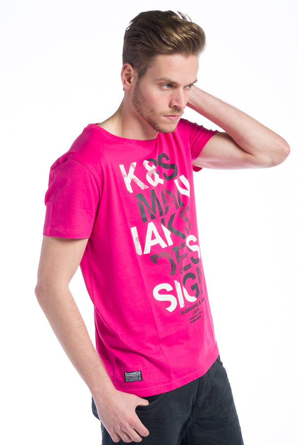 Camiseta manga corta hombre estampado maniaks cuello redondo