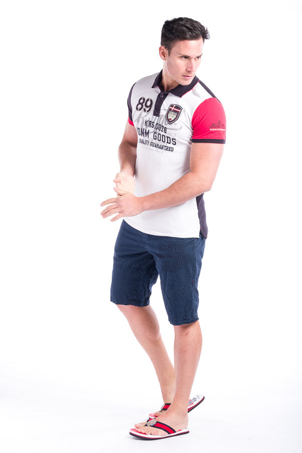 Polo pique manga corta hombre algodón elástico