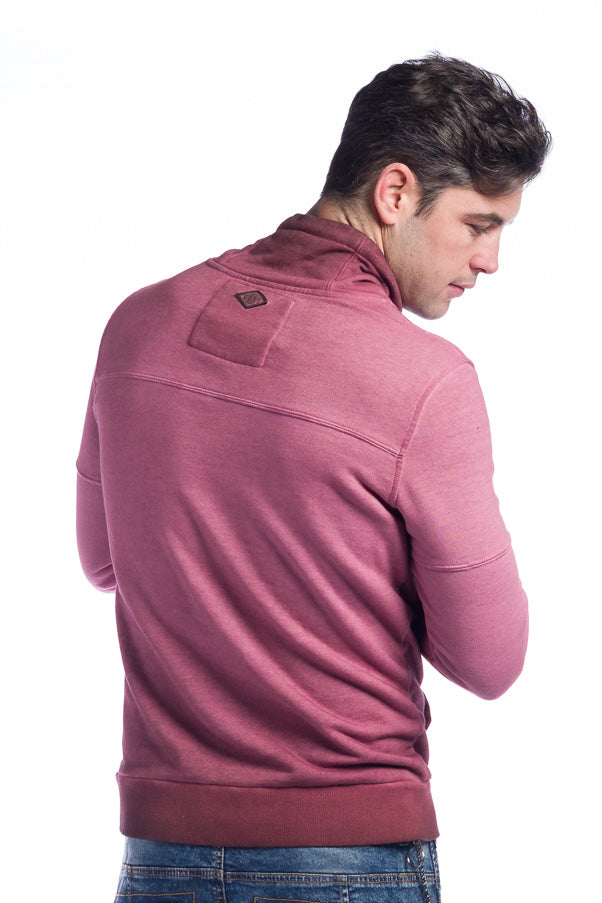 Sudadera cuello chimenea hombre garment gye