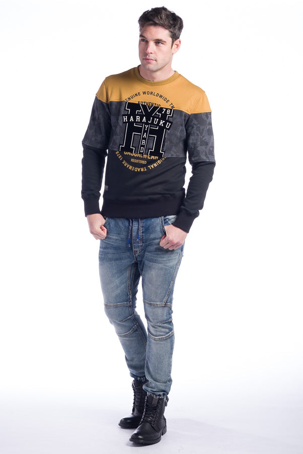 Sudadera combinada hombre
