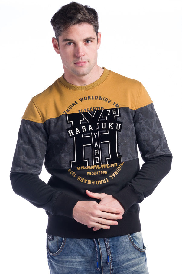 Sudadera combinada hombre