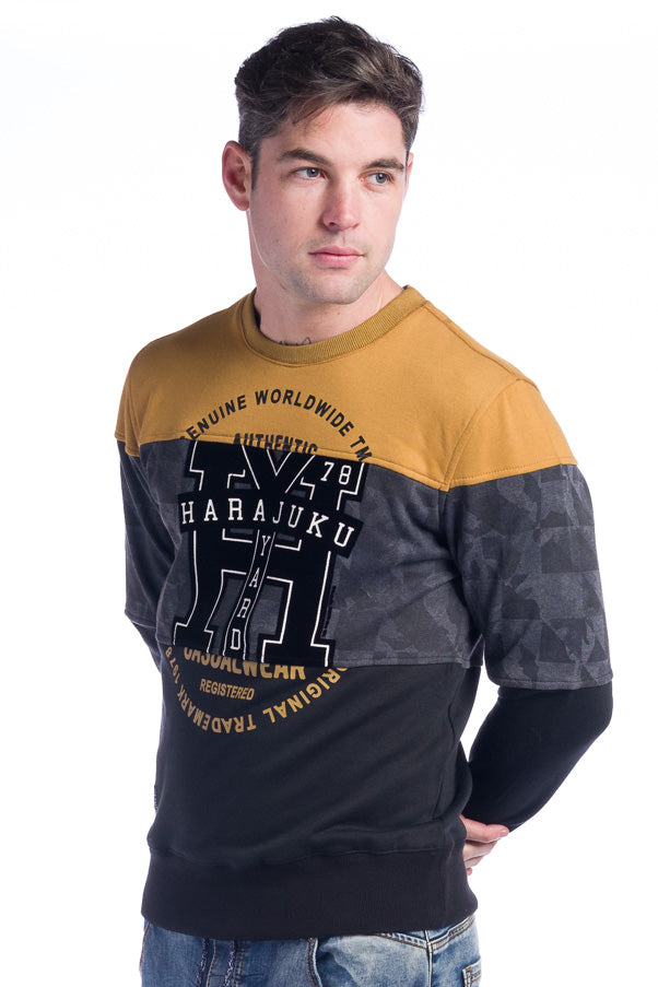 Sudadera combinada hombre