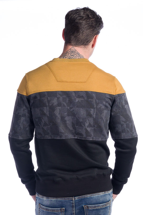 Sudadera combinada hombre