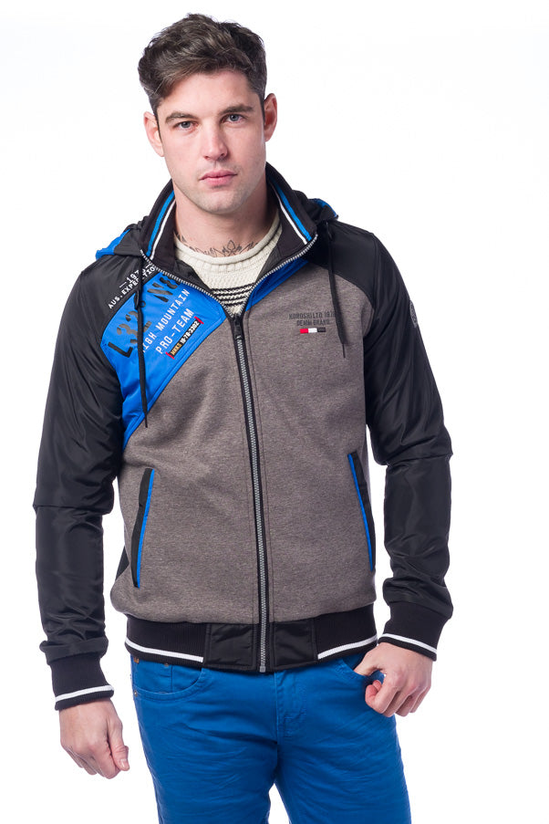 Chaqueta sport sudadera cremallera con capucha | hombre
