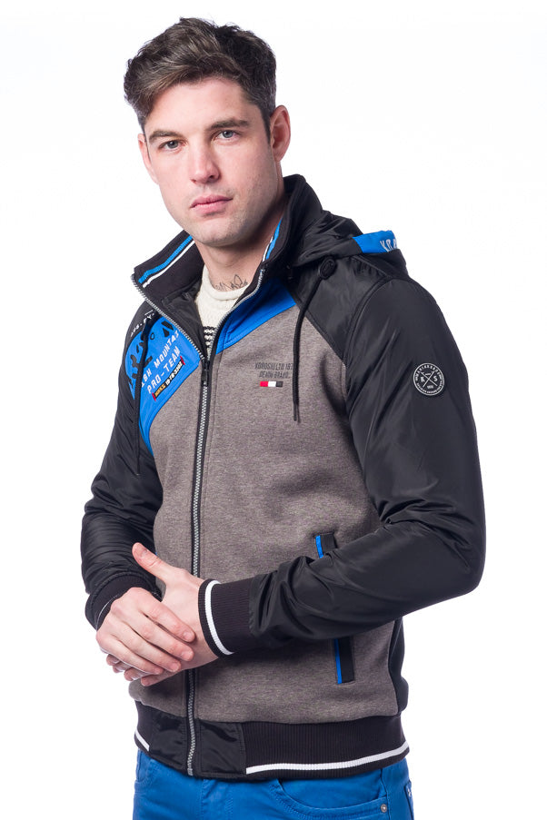 Chaqueta sport sudadera cremallera con capucha | hombre