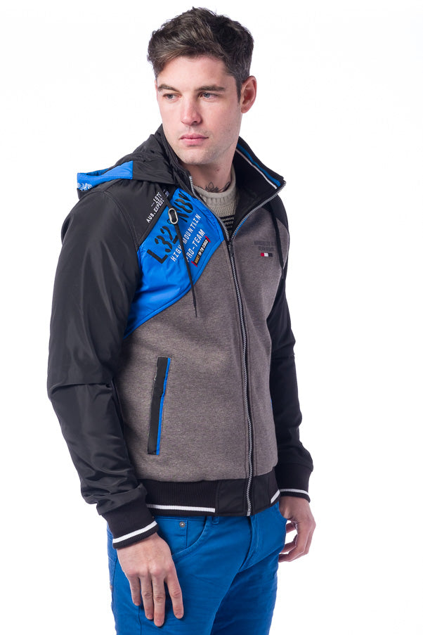 Chaqueta sport sudadera cremallera con capucha | hombre