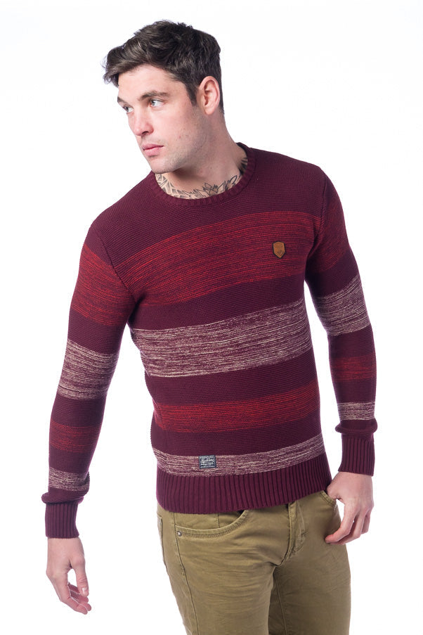 Jersey punto tricot rayas | moda hombre