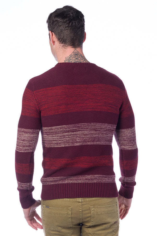 Jersey punto tricot rayas | moda hombre