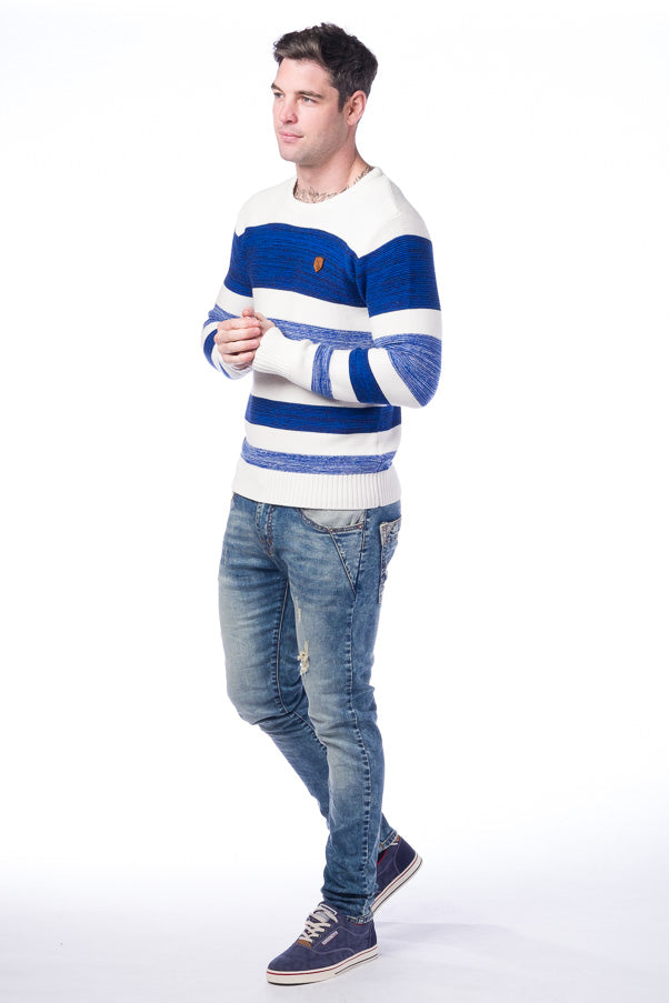 Jersey punto tricot rayas | moda hombre