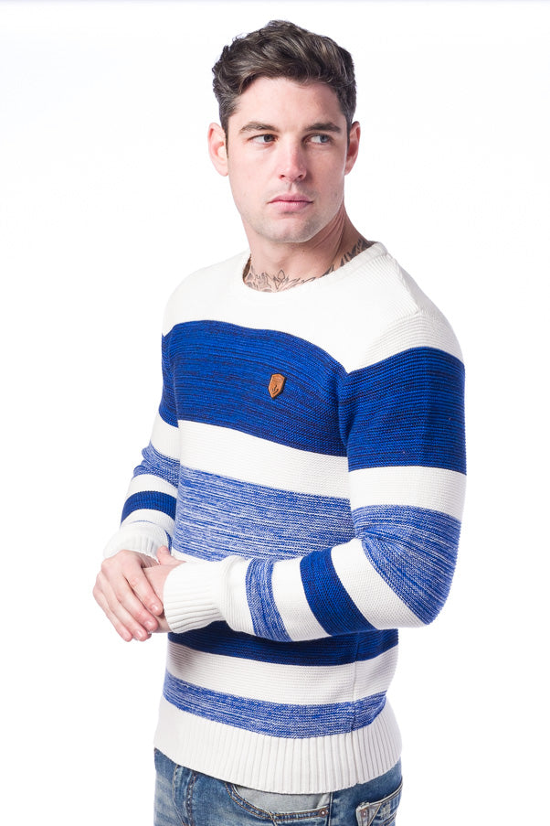 Jersey punto tricot rayas | moda hombre