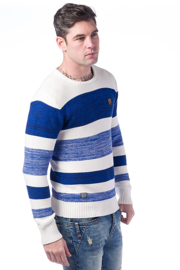 Jersey punto tricot rayas | moda hombre