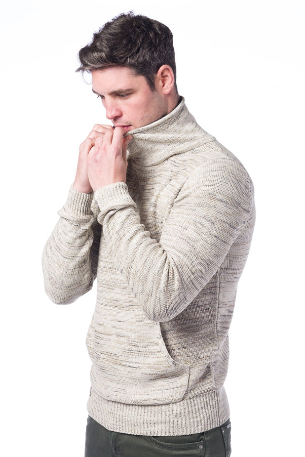 Jersey punto tricot cuello smoking hombre