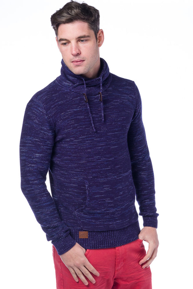 Jersey punto tricot cuello smoking hombre