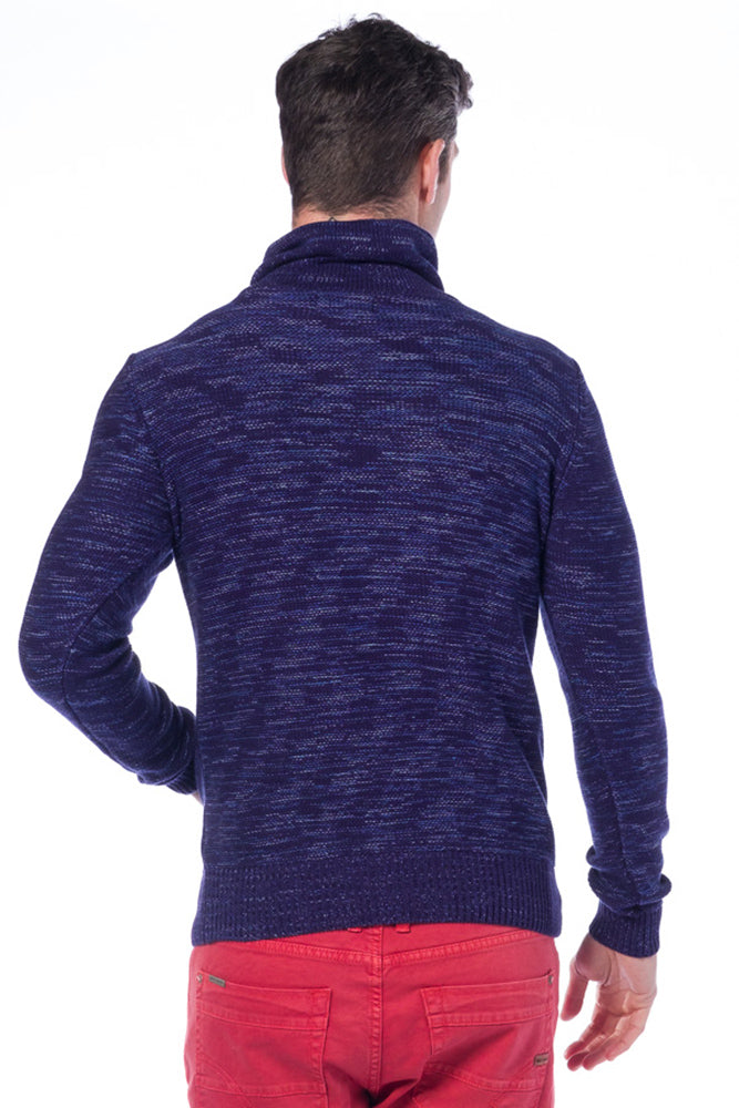 Jersey punto tricot cuello smoking hombre