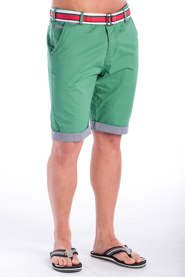 Bermuda Chino Algodón con Cinturón Hombre – Koroshi 28324