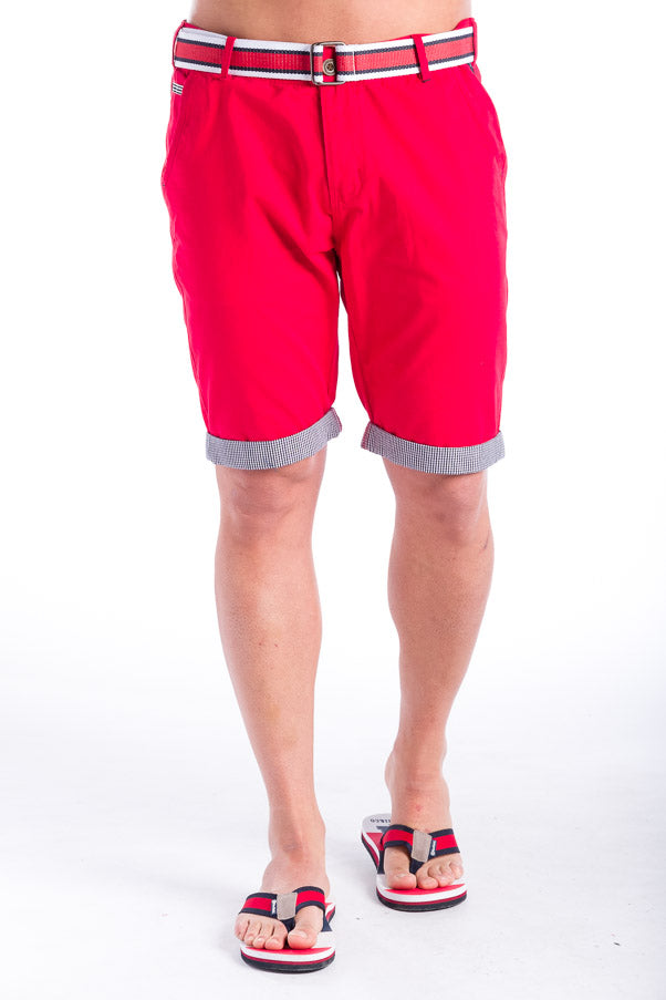 Bermuda Chino Algodón con Cinturón Hombre – Koroshi 28324