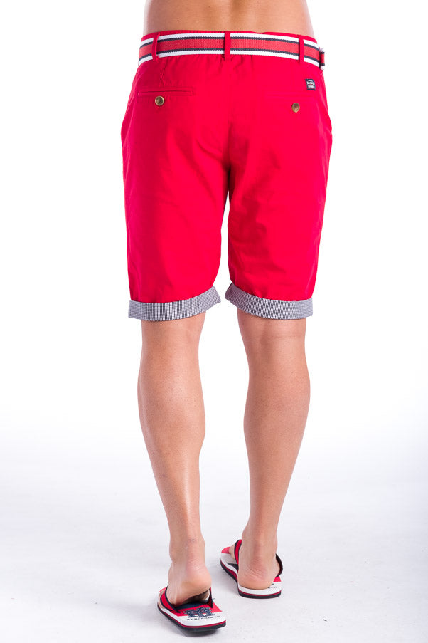 Bermuda Chino Algodón con Cinturón Hombre – Koroshi 28324