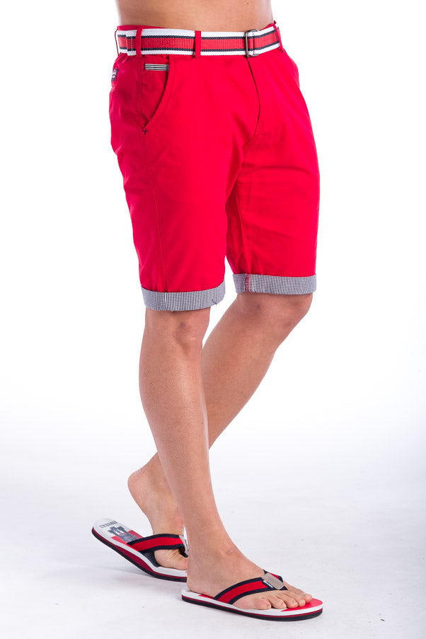 Bermuda Chino Algodón con Cinturón Hombre – Koroshi 28324