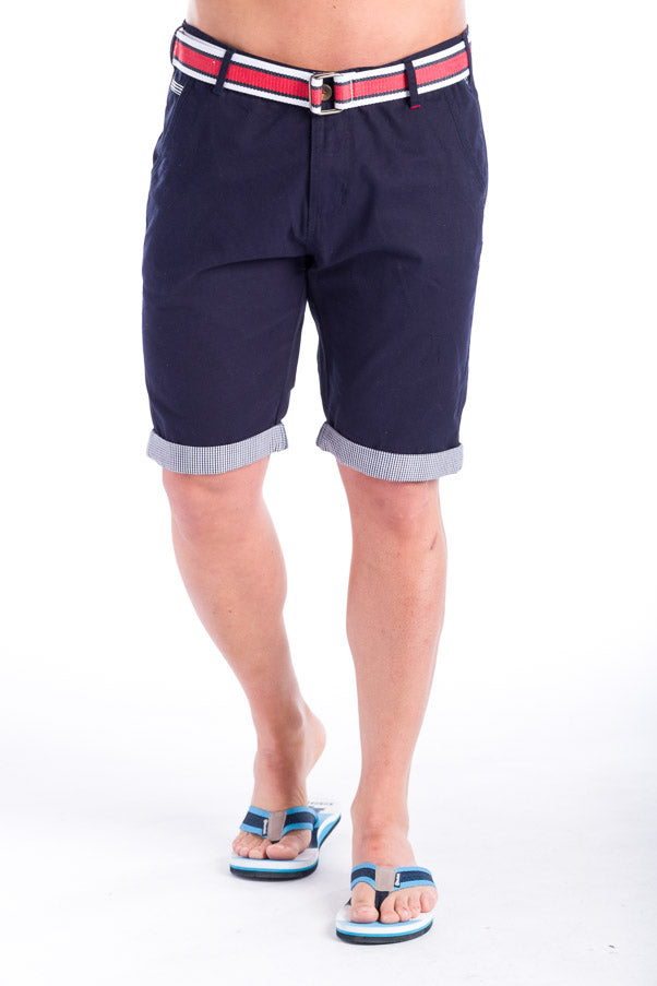 Bermuda Chino Algodón con Cinturón Hombre – Koroshi 28324
