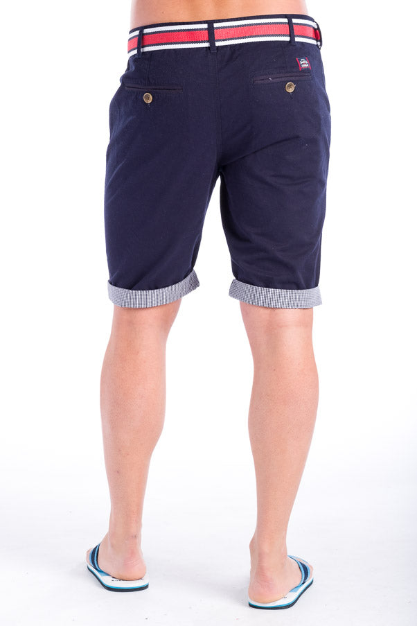 Bermuda Chino Algodón con Cinturón Hombre – Koroshi 28324