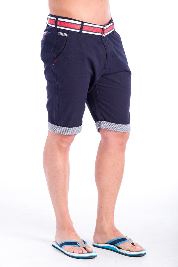 Bermuda Chino Algodón con Cinturón Hombre – Koroshi 28324