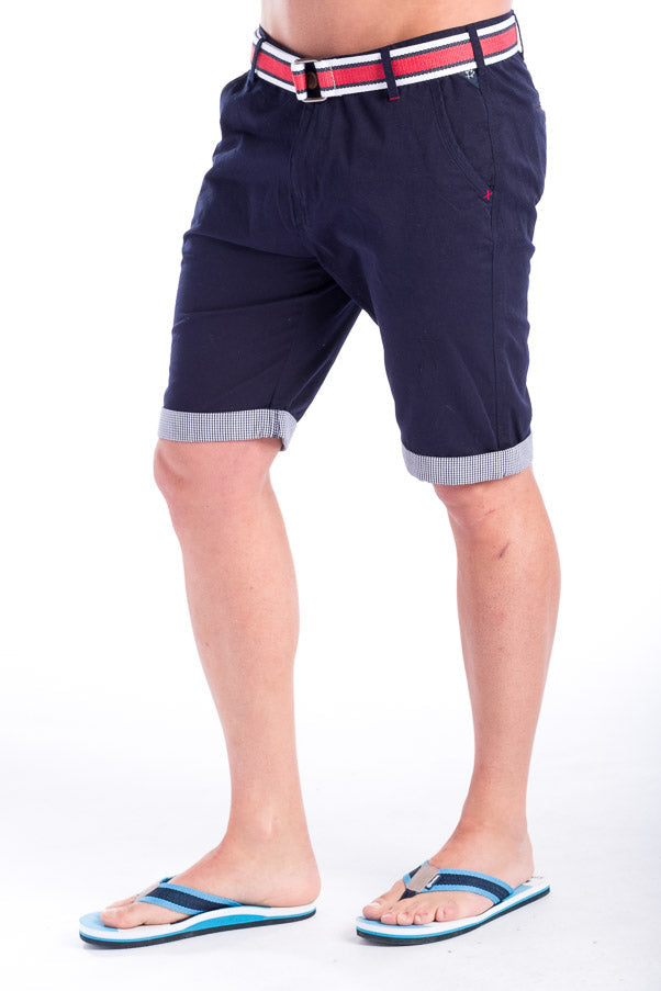 Bermuda Chino Algodón con Cinturón Hombre – Koroshi 28324
