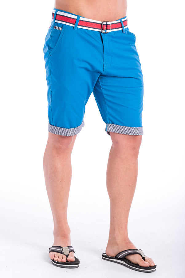 Bermuda Chino Algodón con Cinturón Hombre – Koroshi 28324