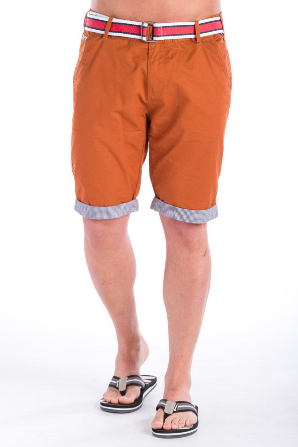 Bermuda Chino Algodón con Cinturón Hombre – Koroshi 28324