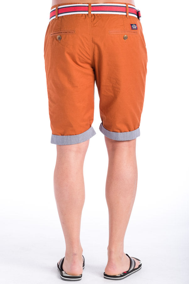 Bermuda Chino Algodón con Cinturón Hombre – Koroshi 28324