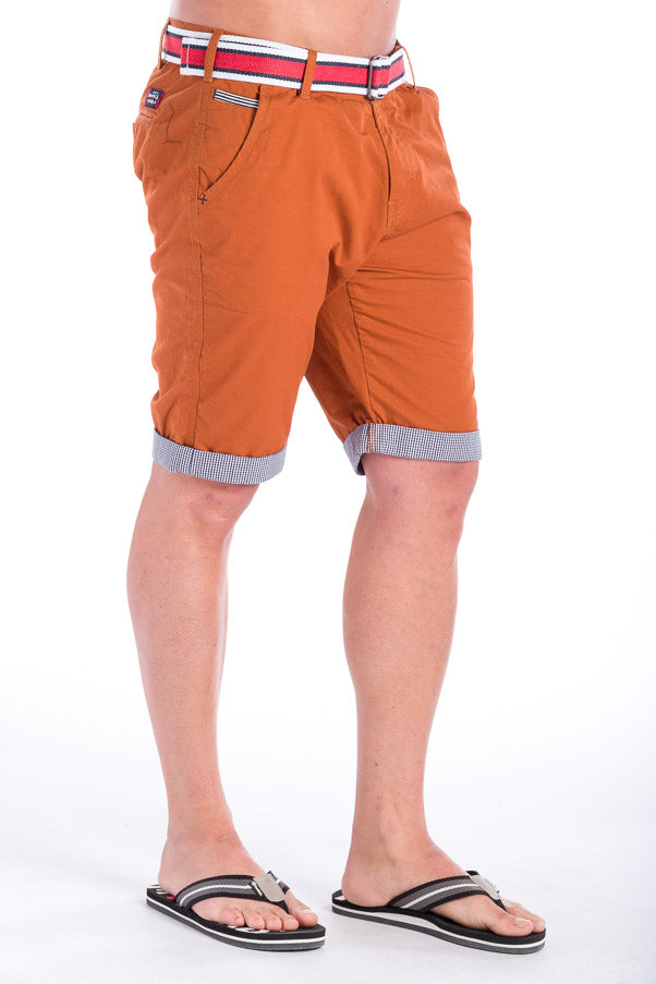 Bermuda Chino Algodón con Cinturón Hombre – Koroshi 28324
