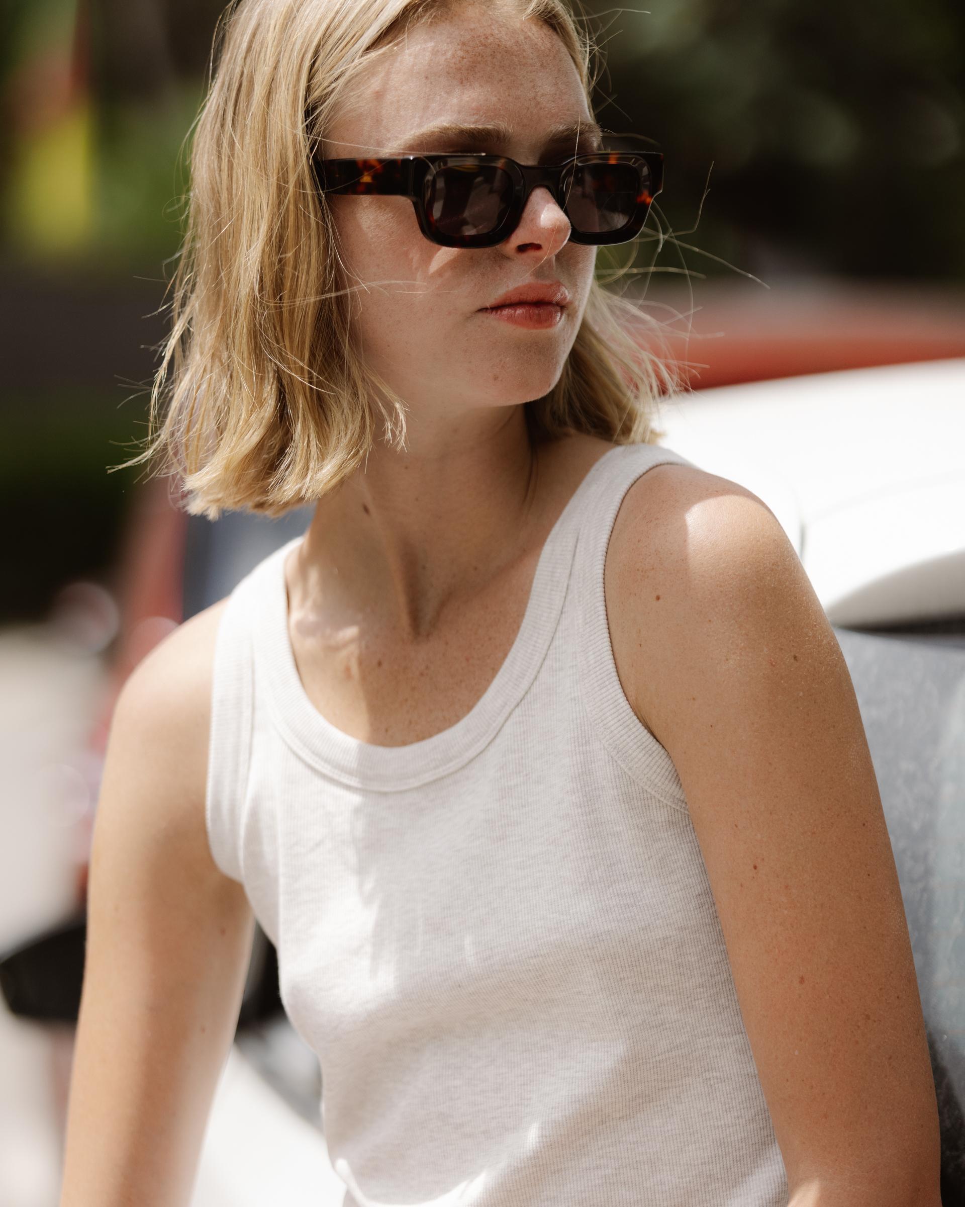 Camiseta Básica Tank Crudo