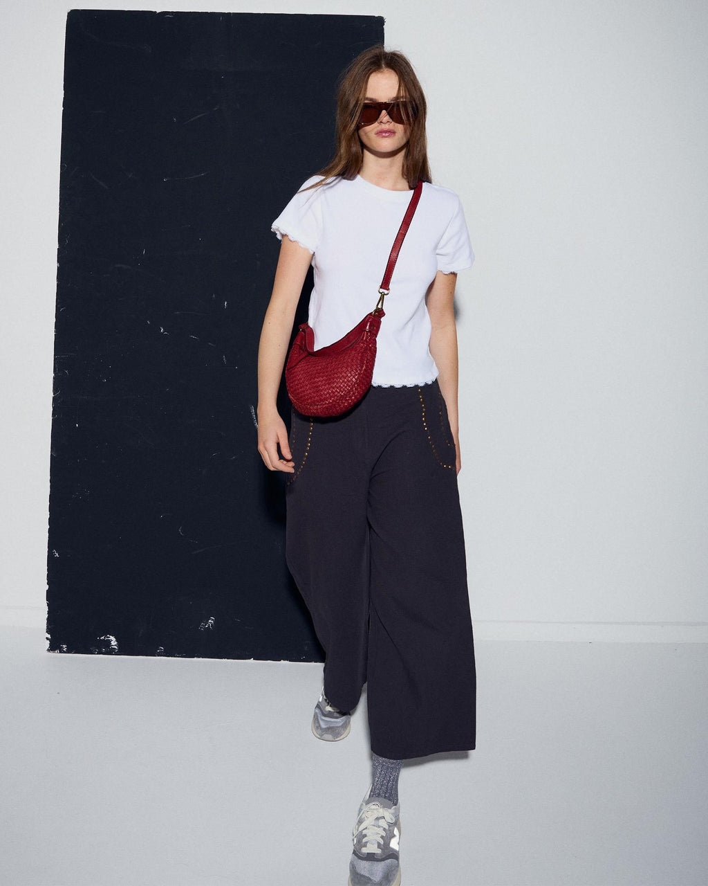 Pantalón Tachuelas Espirales Antracita