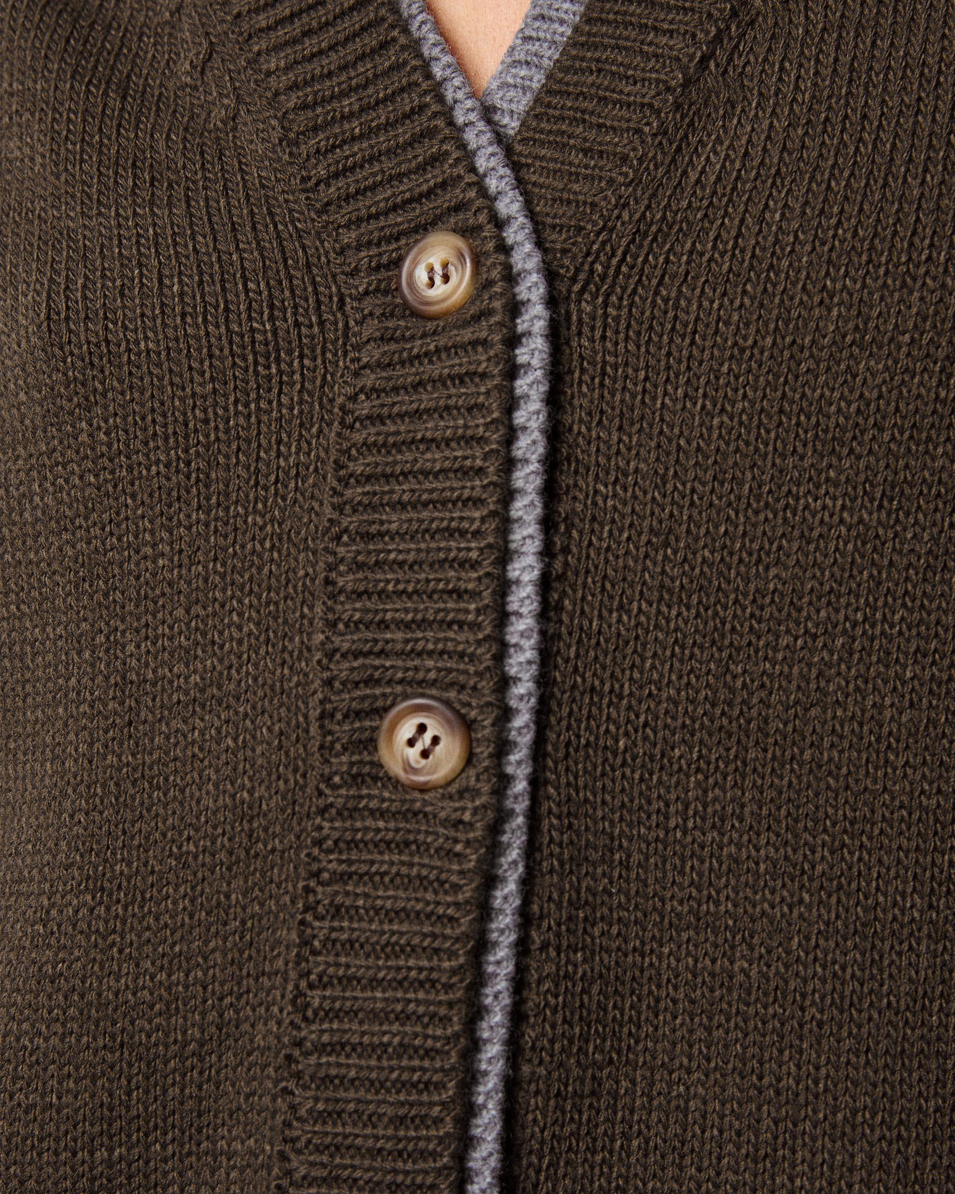 Chaqueta Contrastes Bicolor Kaki
