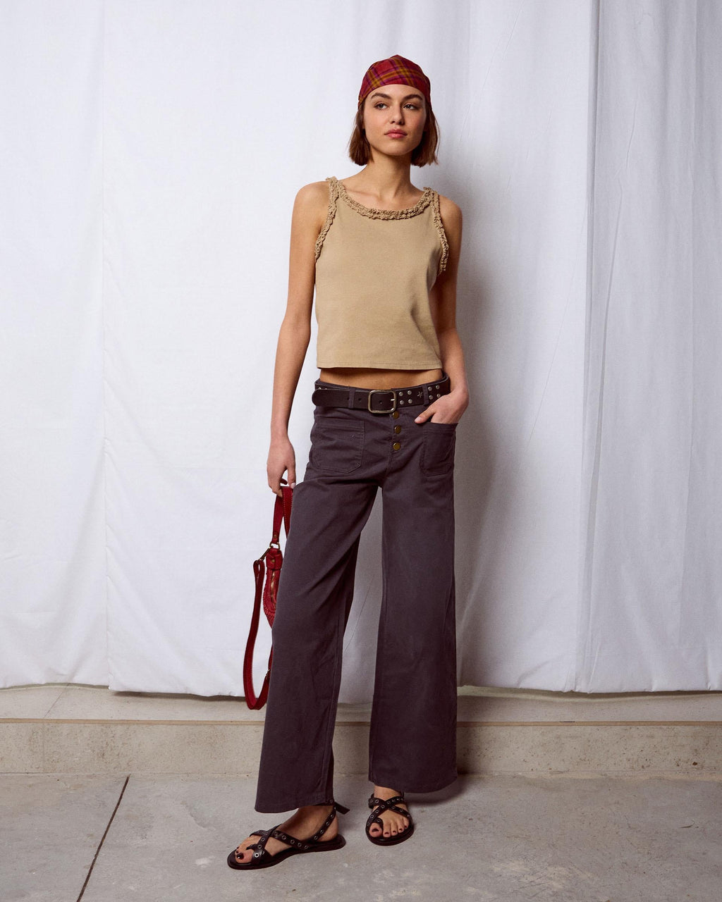 Camiseta Tank Volante Taupe