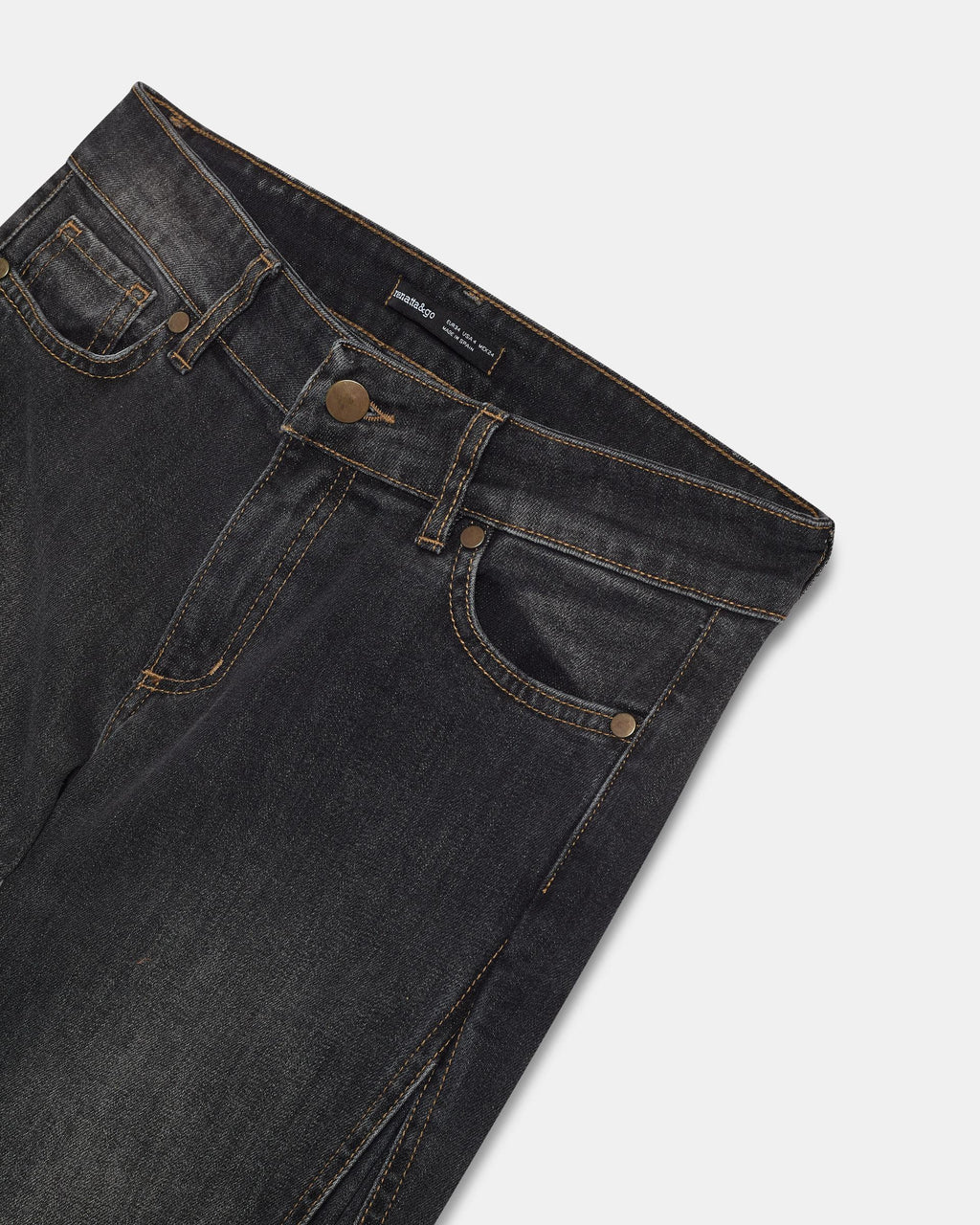 Jeans Cuñas Lateral Antracita