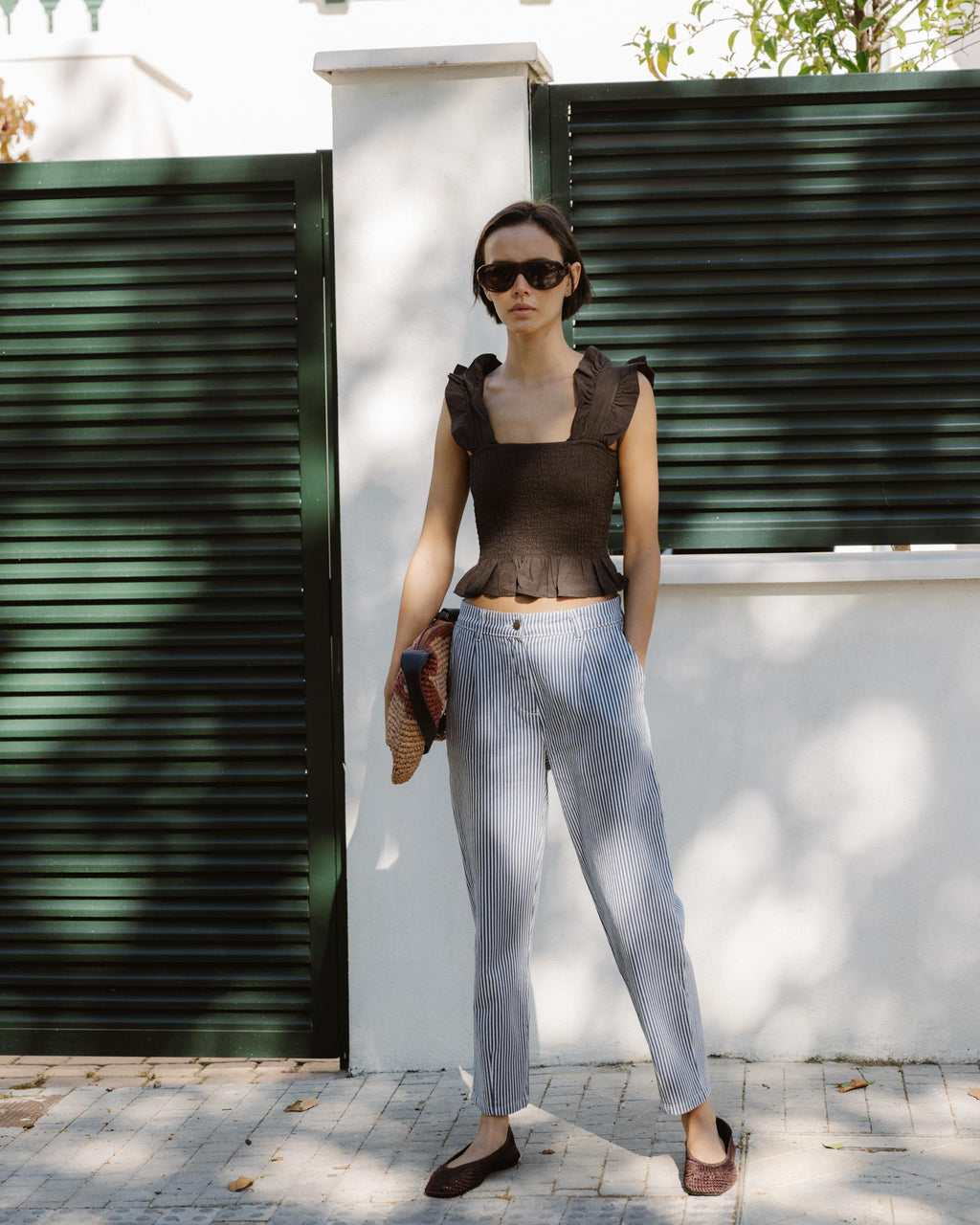 Jeans Balloon Rayas Azul