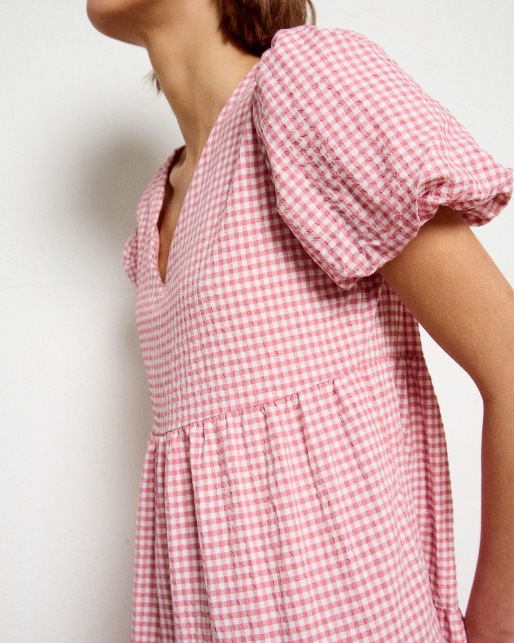 Vestido Largo Cortes Rosa