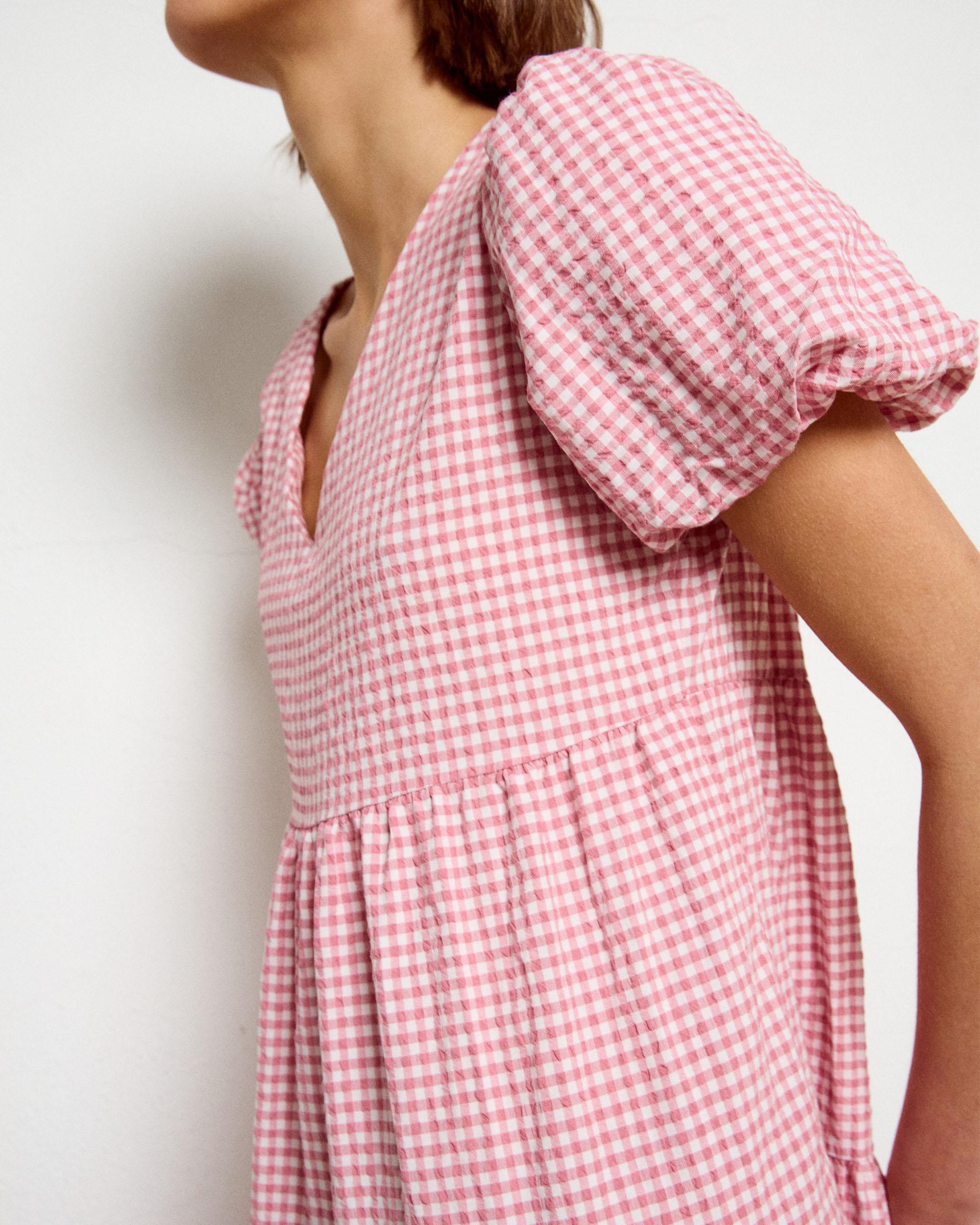 Vestido Largo Cortes Rosa