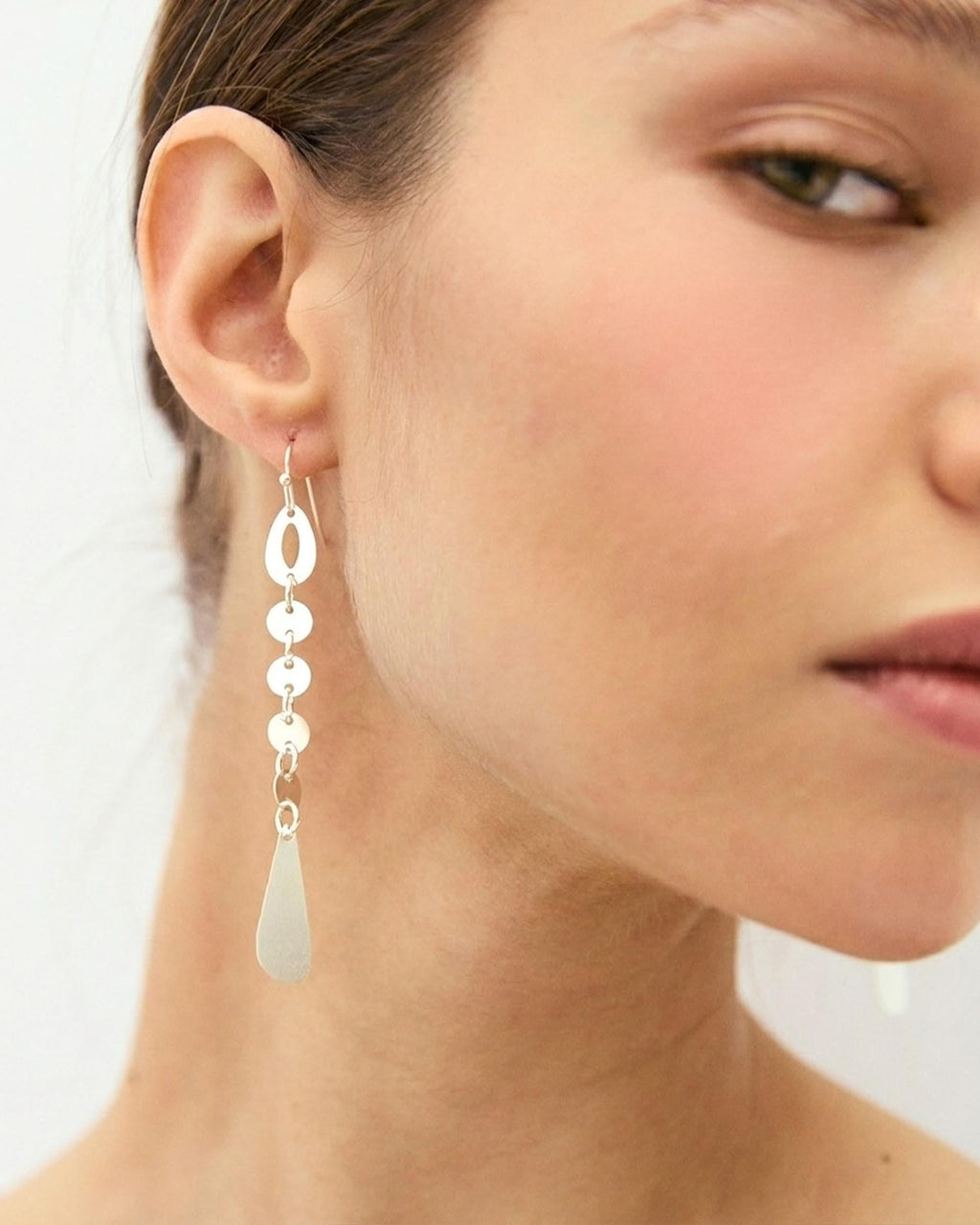 Pendientes Gota Plata