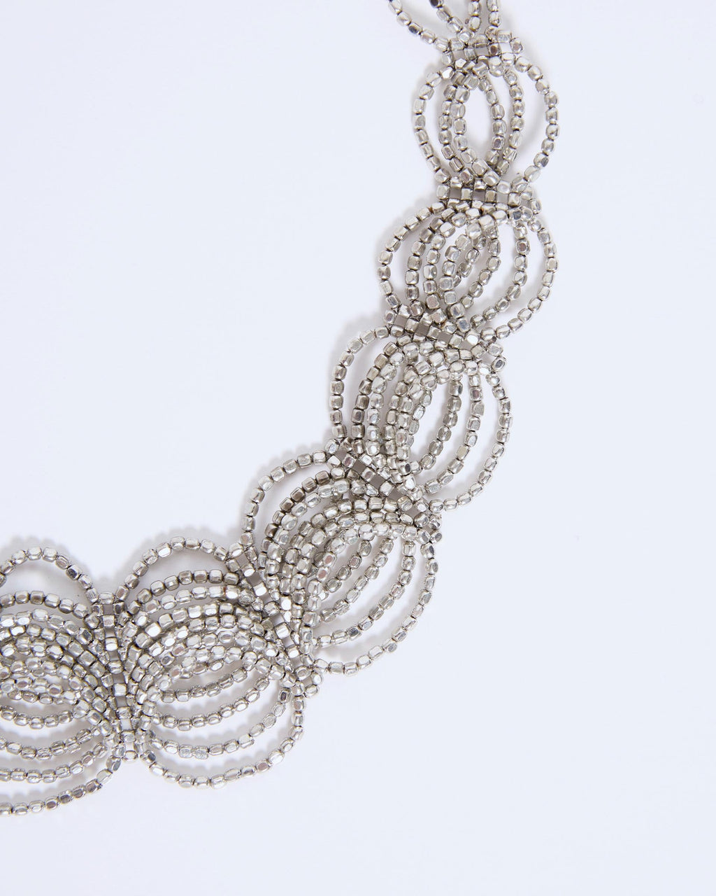 Collar Tiras Entrelazadas Plata
