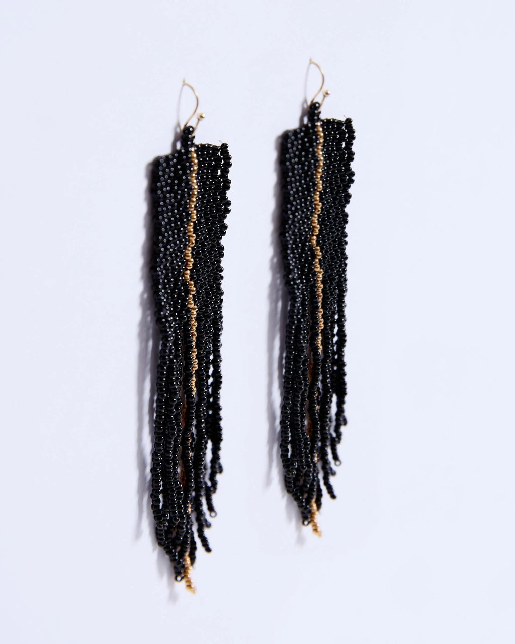 Pendientes Rectangulares Étnicos Negro