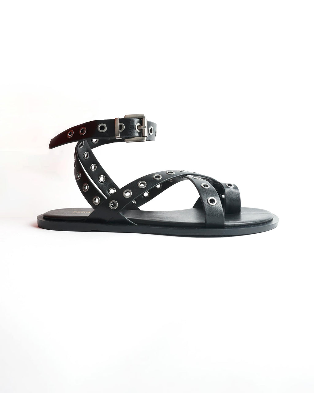Sandalia Eyelets Negro