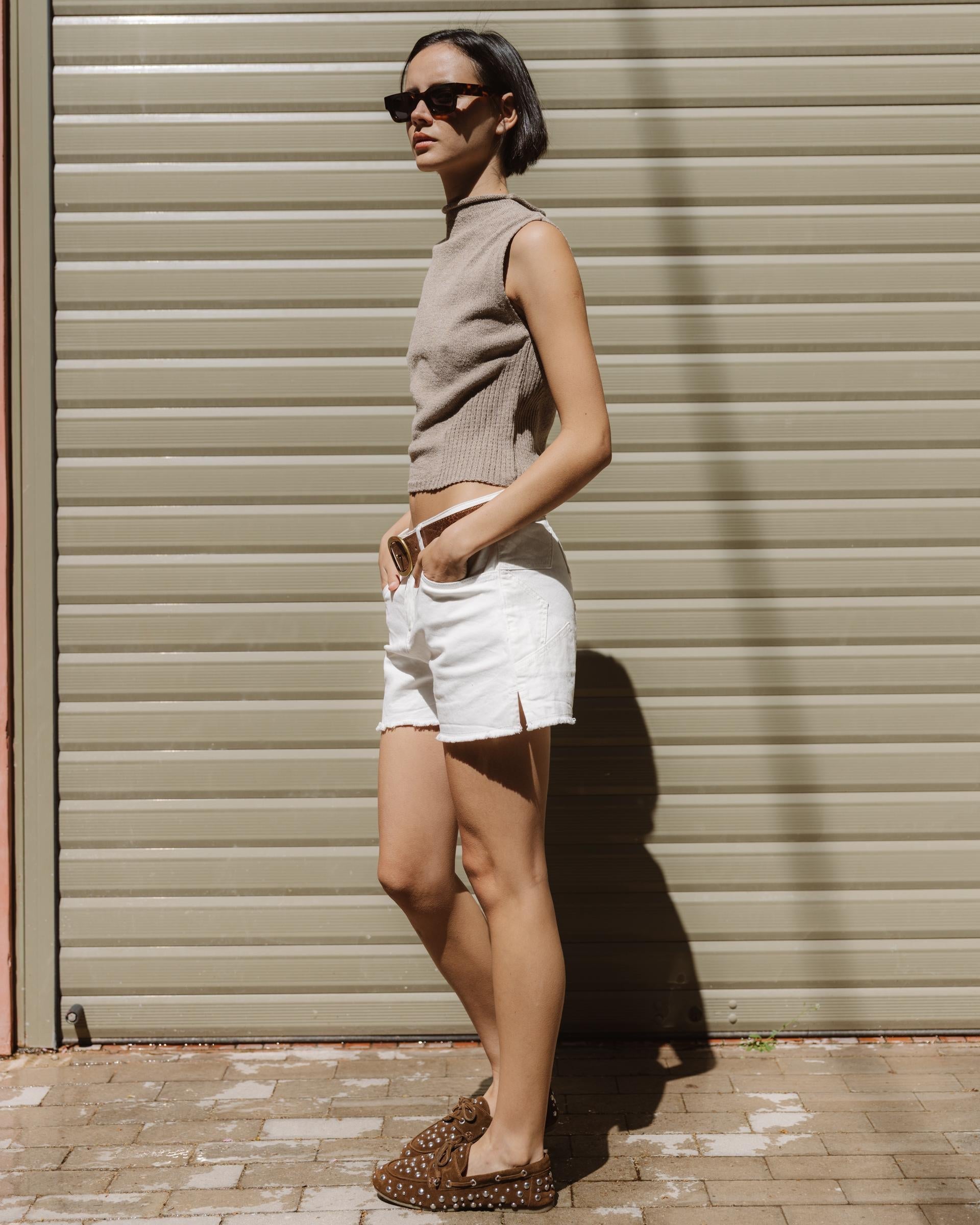 Shorts Estrellas Traseras Blanco
