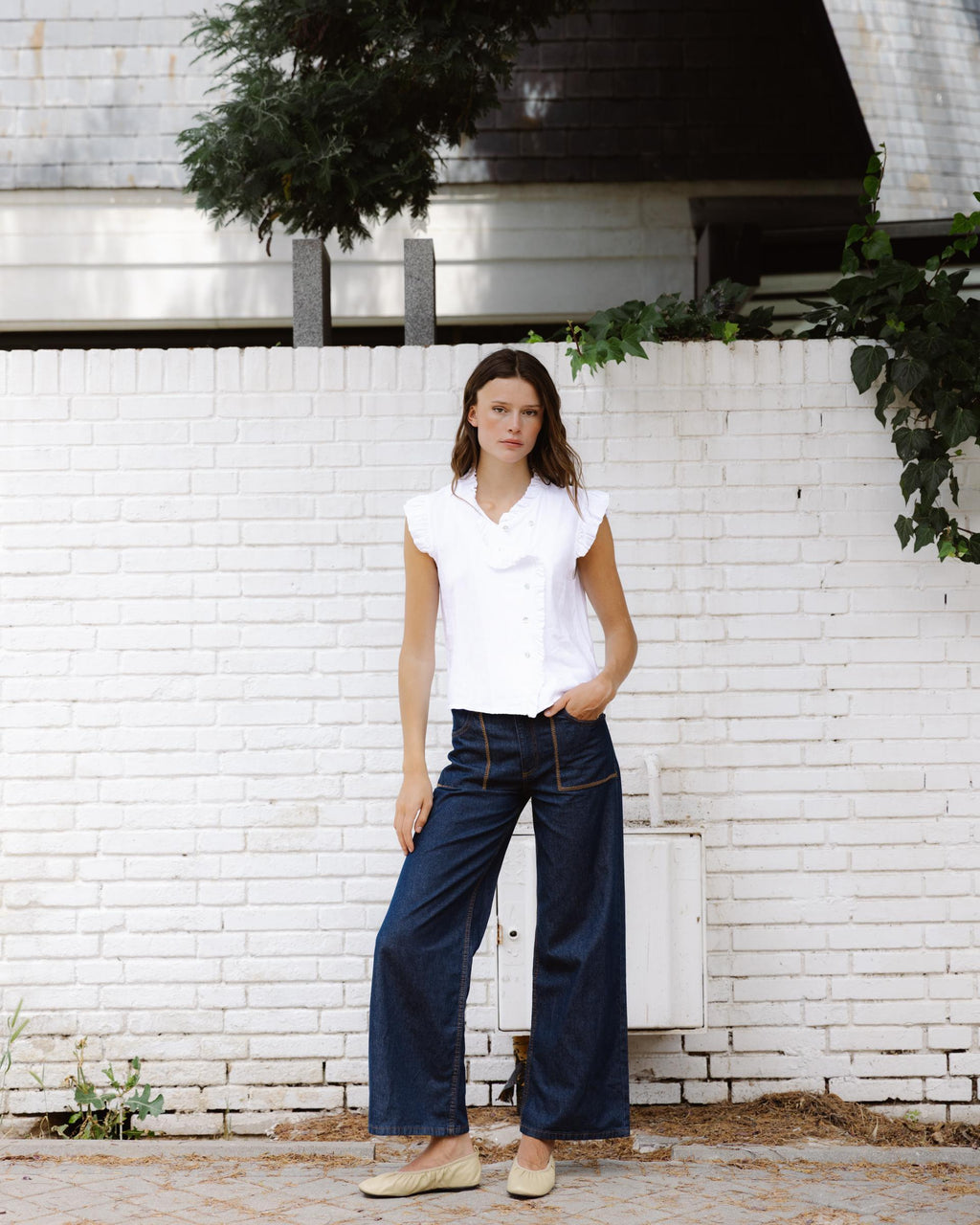 Blusa Cruzada Blanca