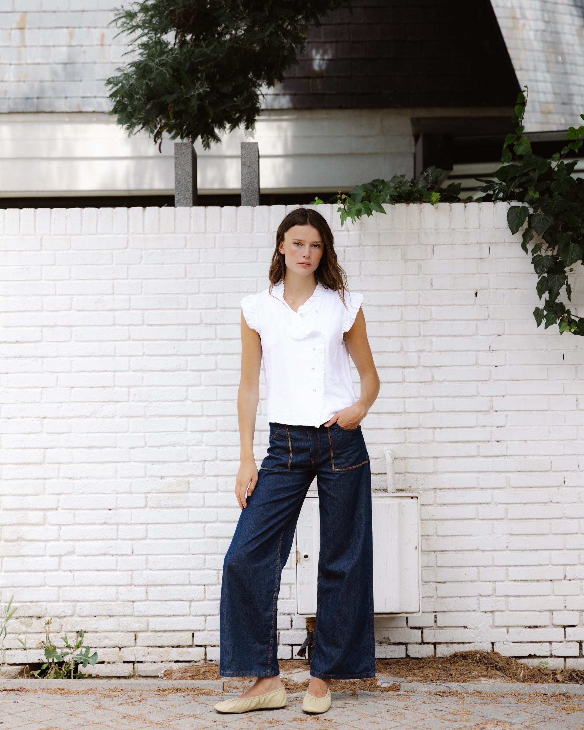 Blusa Cruzada Blanca
